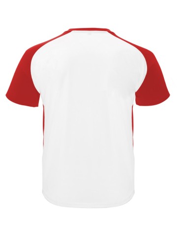 Pánské sportovní tričko TEAM 1- bílá/červená (0160)