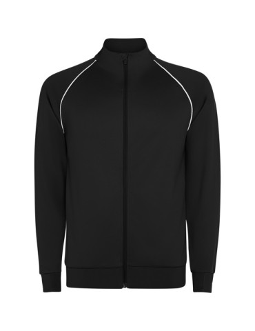 Sportovní bunda s logem a nápisem - černá