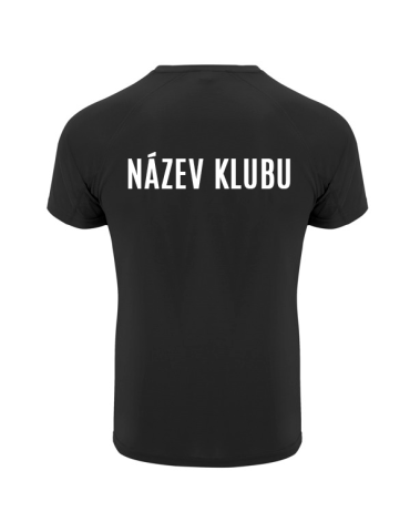 Dětské funkční tričko s potiskem - černé