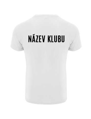 Dětské funkční tričko s potiskem - bílé