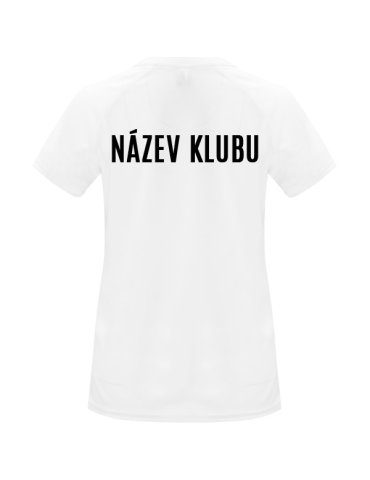 Dámské funkční tričko s potiskem - bílé