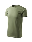 Tričko pánské Basic 129 khaki