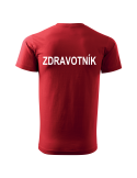Tričko pánské ZDRAVOTNÍK (červená)