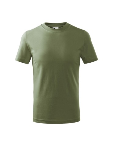 Tričko dětské Basic 138 khaki